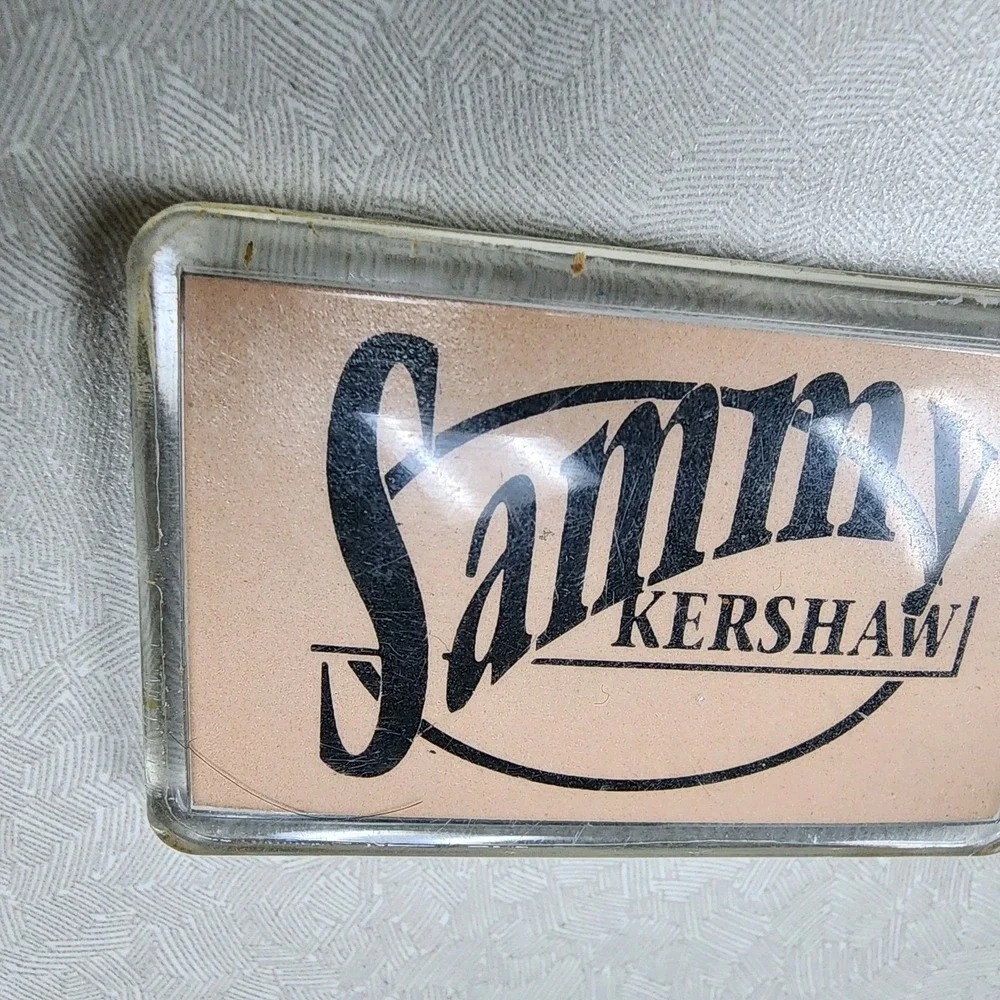 Vintage Sammy Kershaw Key Ring Name & Color Photo Key Chain